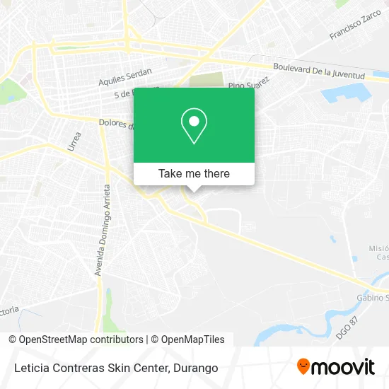 Leticia Contreras Skin Center map