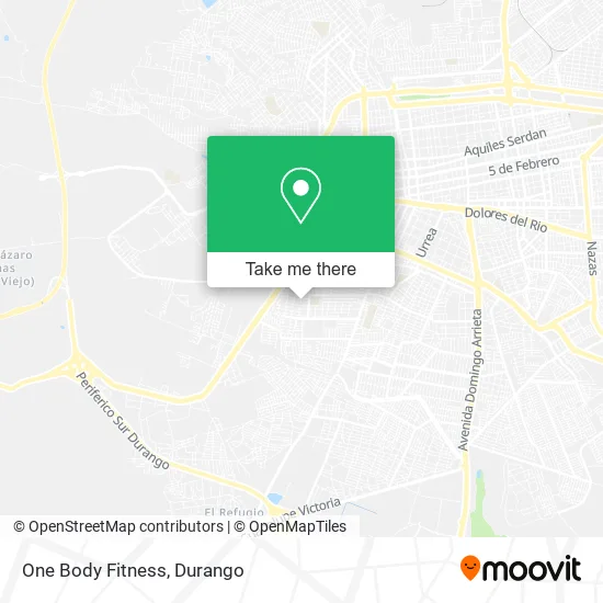 One Body Fitness map