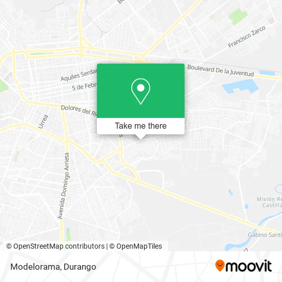 Modelorama map