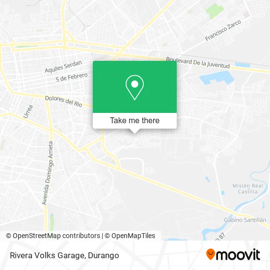 Mapa de Rivera Volks Garage