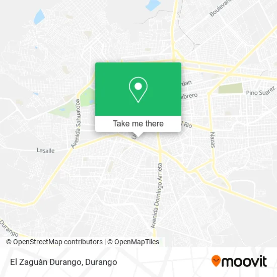 El Zaguàn Durango map