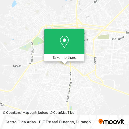 Centro Olga Arias - DIF Estatal Durango map