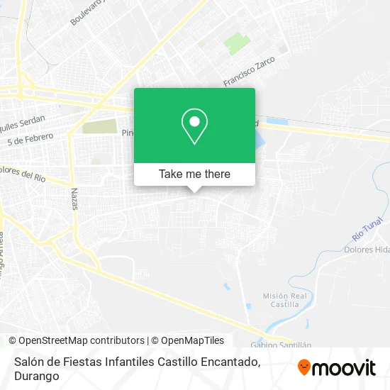 Mapa de Salón de Fiestas Infantiles Castillo Encantado