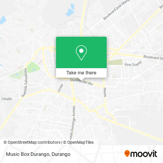 Mapa de Music Box Durango