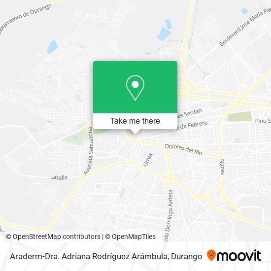 Mapa de Araderm-Dra. Adriana Rodríguez Arámbula