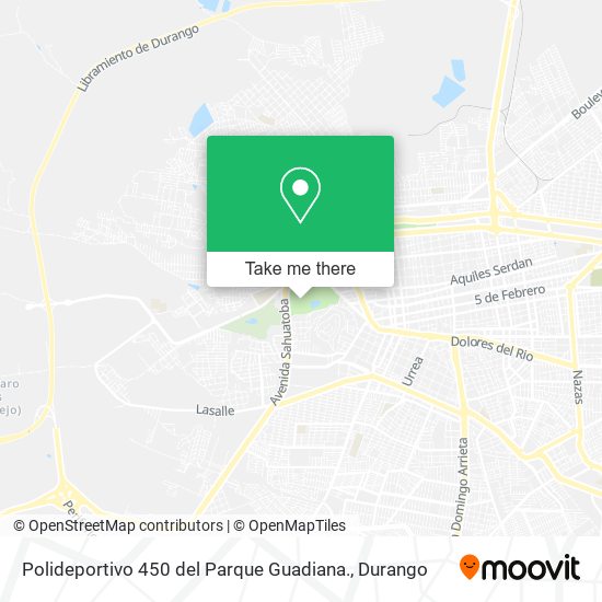 Polideportivo 450 del Parque Guadiana. map