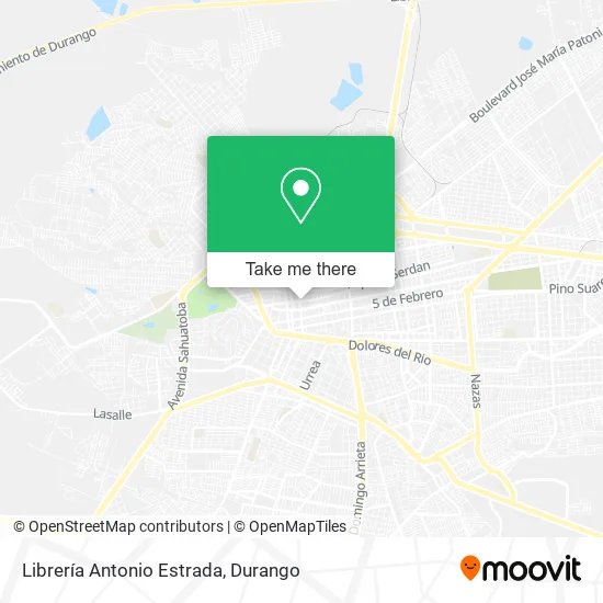 Mapa de Librería Antonio Estrada