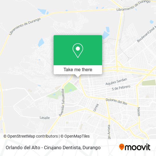 Orlando del Alto - Cirujano Dentista map