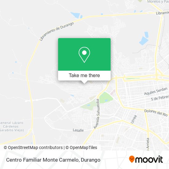 Centro Familiar Monte Carmelo map