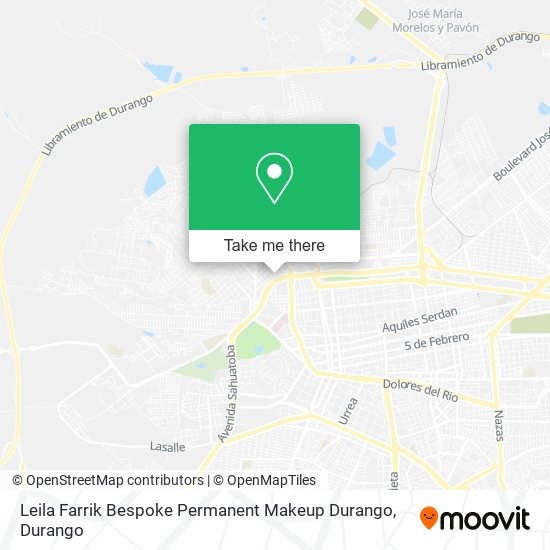 Leila Farrik Bespoke Permanent Makeup Durango map