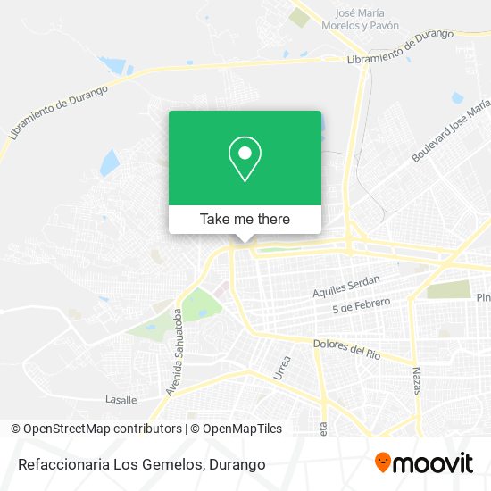 Refaccionaria Los Gemelos map