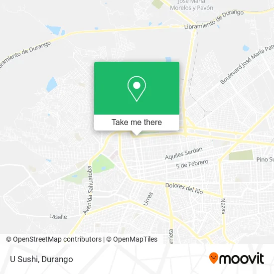 Mapa de U Sushi
