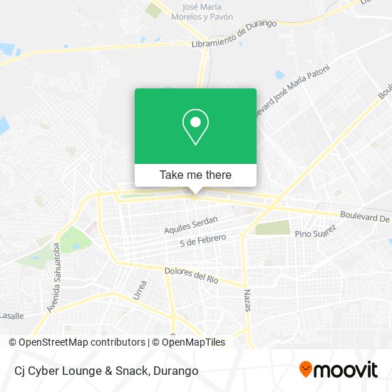 Mapa de Cj Cyber Lounge & Snack