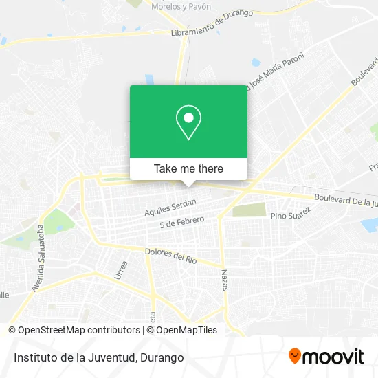Mapa de Instituto de la Juventud