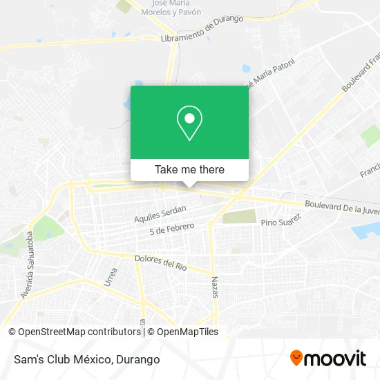 Sam's Club México map