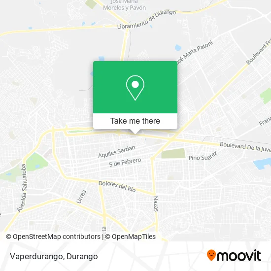 Mapa de Vaperdurango