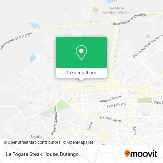 La Fogata Steak House map