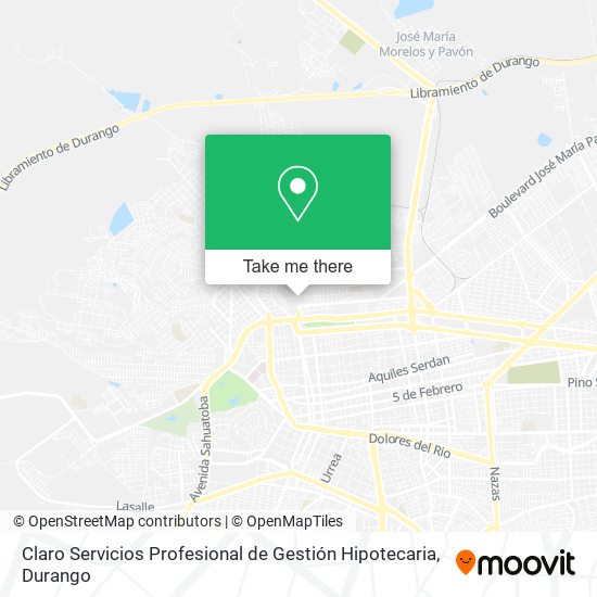 Mapa de Claro Servicios Profesional de Gestión Hipotecaria