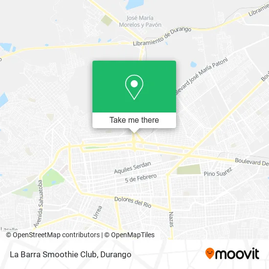 Mapa de La Barra Smoothie Club