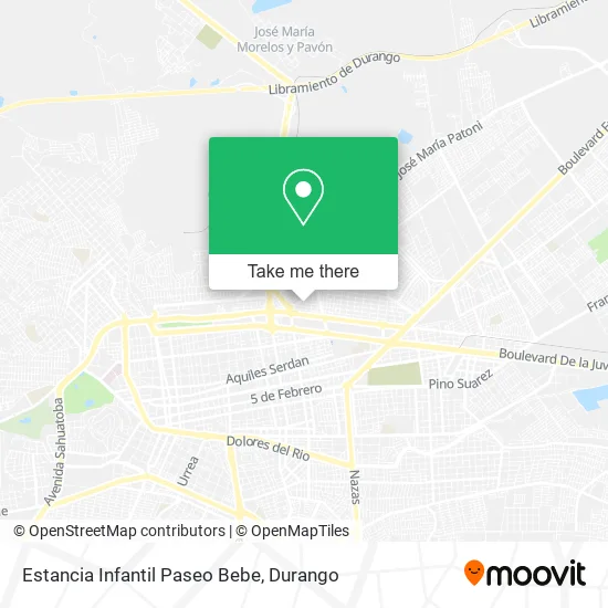 Mapa de Estancia Infantil Paseo Bebe