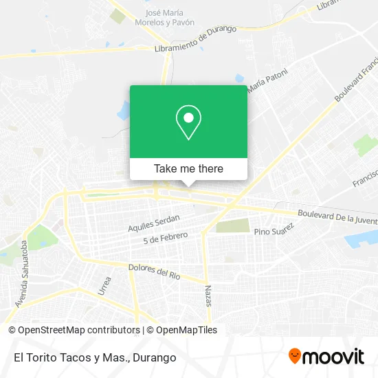 El Torito Tacos y Mas. map