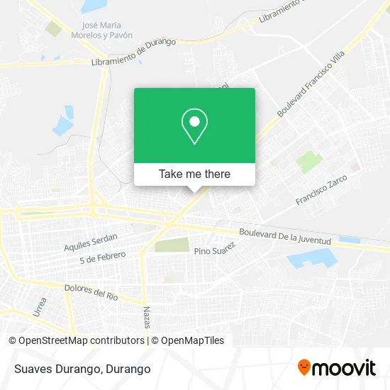Suaves Durango map