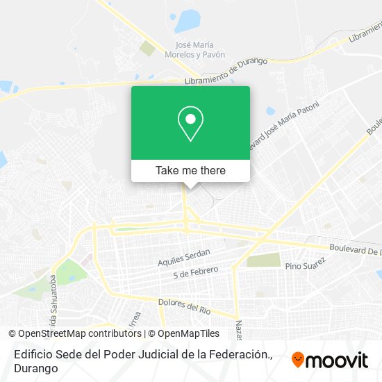 Edificio Sede del Poder Judicial de la Federación. map