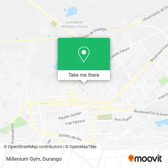 Mapa de Millenium Gym