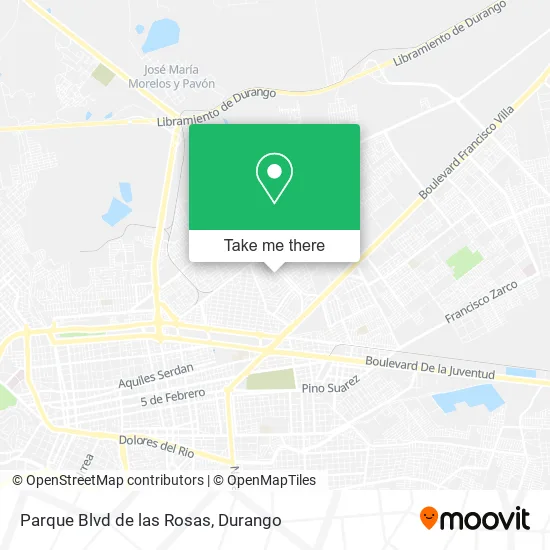 Mapa de Parque Blvd de las Rosas