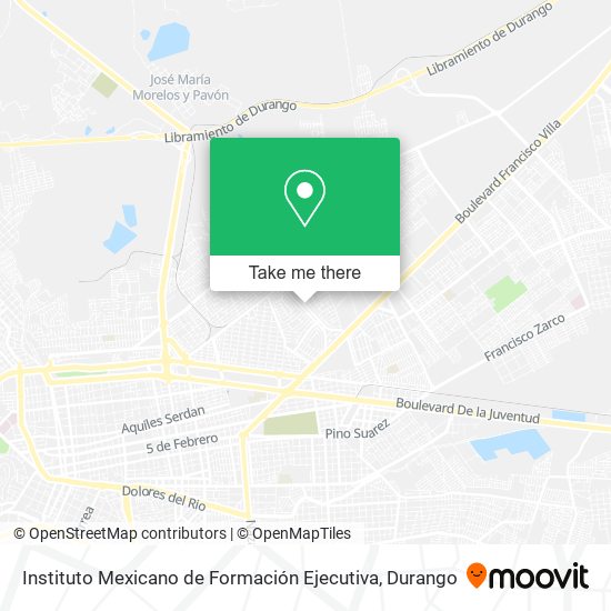 Instituto Mexicano de Formación Ejecutiva map