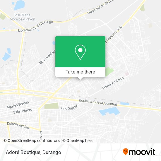 Mapa de Adoré Boutique