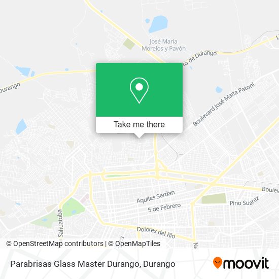 Parabrisas Glass Master Durango map