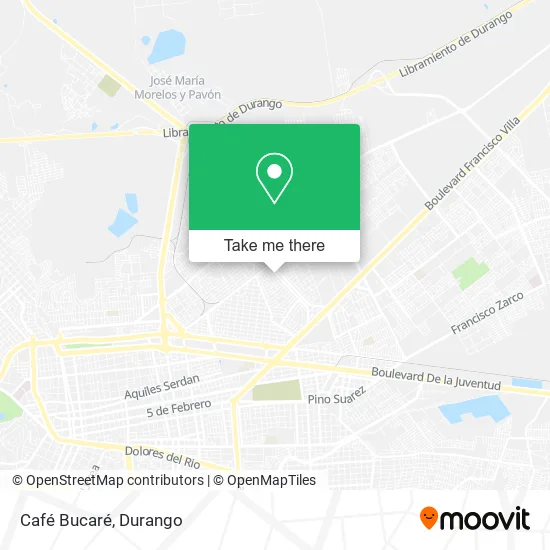 Café Bucaré map