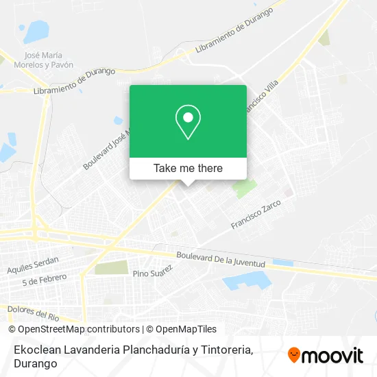 Mapa de Ekoclean Lavanderia Planchaduría y Tintoreria