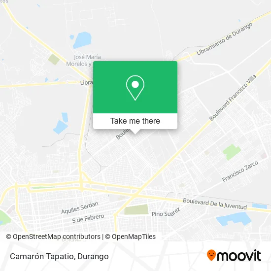 Camarón Tapatio map