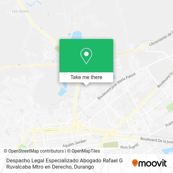 Despacho Legal Especializado Abogado Rafael G Ruvalcaba Mtro en Derecho map