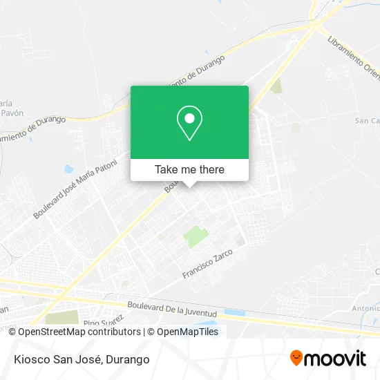 Mapa de Kiosco San José