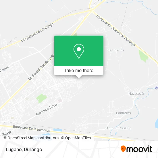 Mapa de Lugano