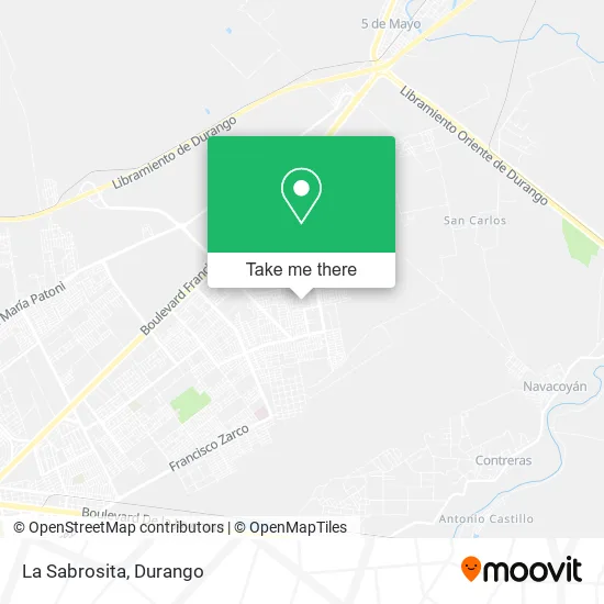 Mapa de La Sabrosita