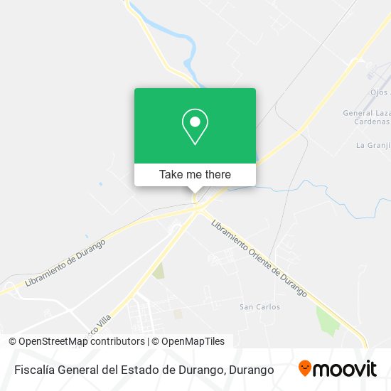Mapa de Fiscalía General del Estado de Durango