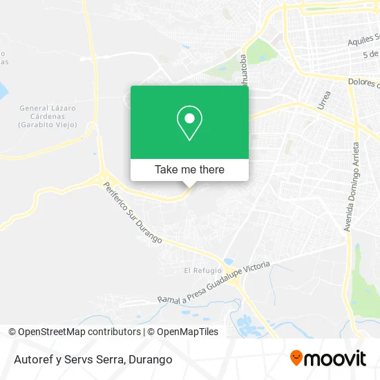 Mapa de Autoref y Servs Serra