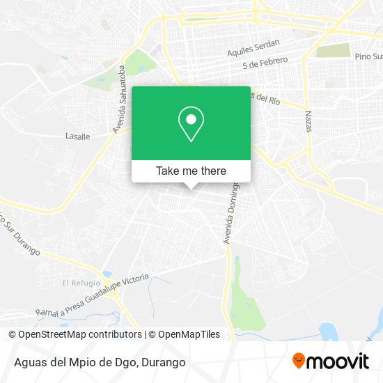 Mapa de Aguas del Mpio de Dgo