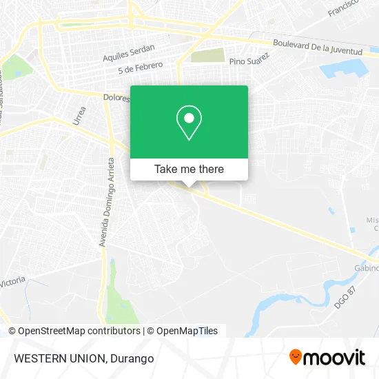 Mapa de WESTERN UNION