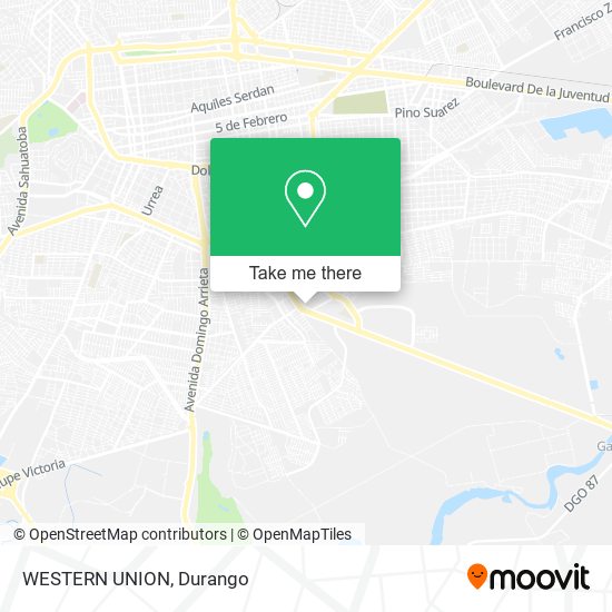 Mapa de WESTERN UNION