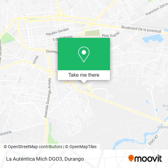 La Auténtica Mich DGO3 map