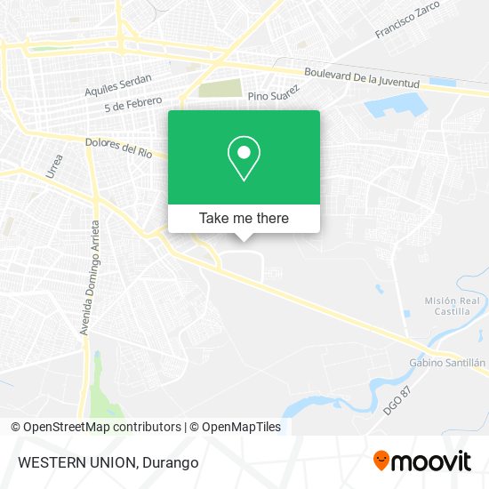 Mapa de WESTERN UNION