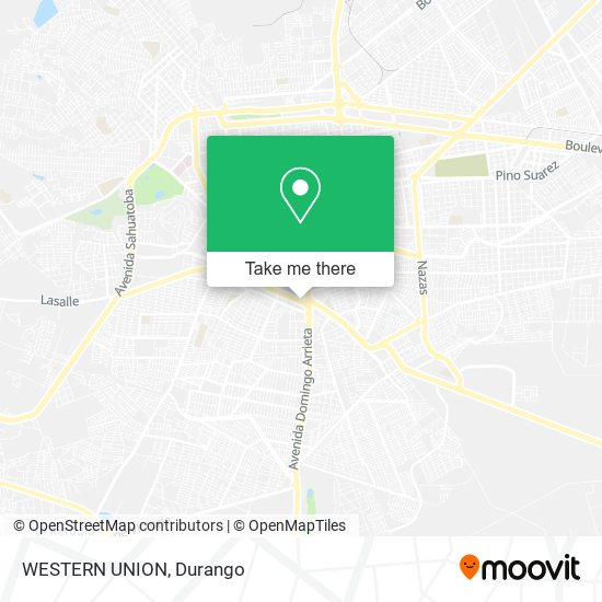 Mapa de WESTERN UNION