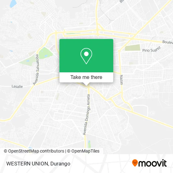 Mapa de WESTERN UNION