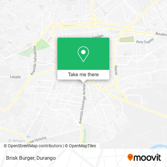 Mapa de Brisk Burger