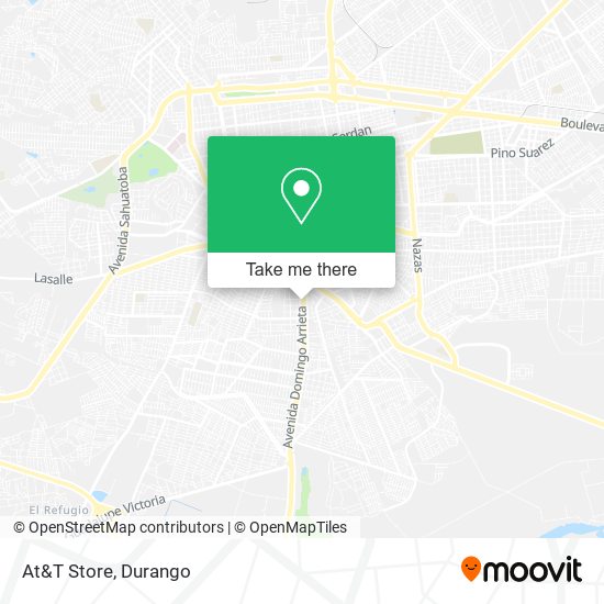 Mapa de At&T Store